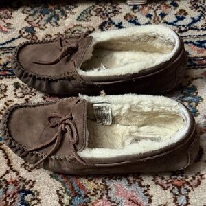 UGG Australia Brown Dakota Shearling Lined Moccasin Size 8
